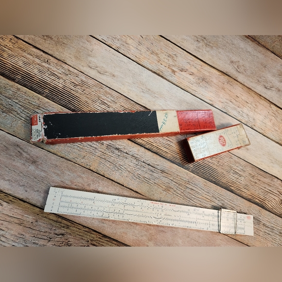 Vintage 1970s 10" Fredrick Post Manheim Logarithmic Student Slide Ruler - Picture 7 of 10